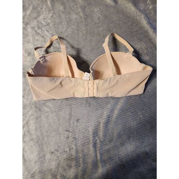 Auden size 36C Lightly Lined Strapless Bra Beige - Picture 2 of 4